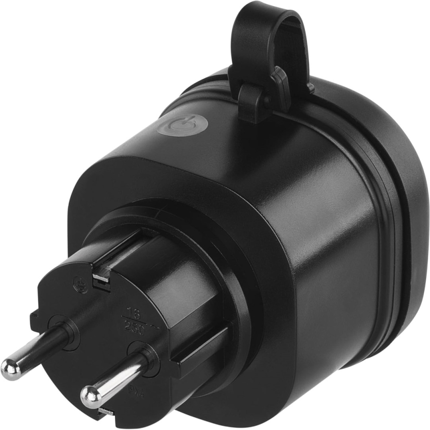 Immax NEO 07787L - Розумна зовнішня розетка NEO LITE, 3680 Вт/230 В/16 А, клас захисту IP44, Wi‑Fi (Tuya), SCHUKO