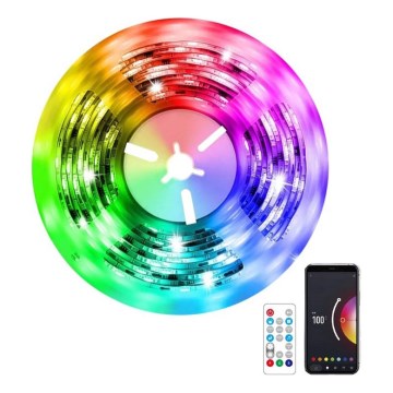 Immax NEO 07791L - LED RGB Стрічка з регулюванням яскравості NEO LITE LED/18W/230V 5м IP65 MUSIC Wi-FI Tuya + пульт дистанційного керування