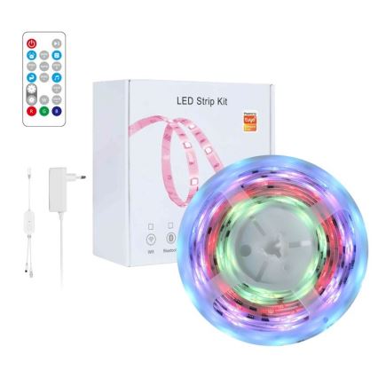 Immax NEO 07791L - LED RGB Стрічка з регулюванням яскравості NEO LITE LED/18W/230V 5м IP65 MUSIC Wi-FI Tuya + пульт дистанційного керування