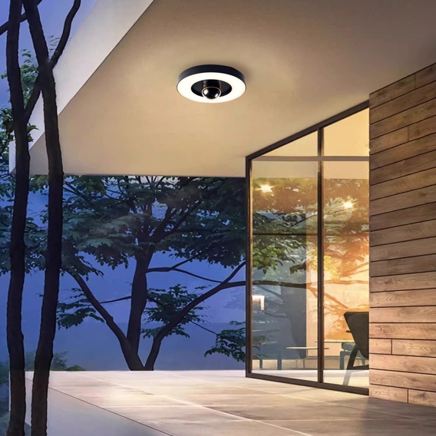 Immax NEO 07792L - LED Розумна вулична камера зі світлом RING 22W/230V IP44 Wi-Fi Tuya