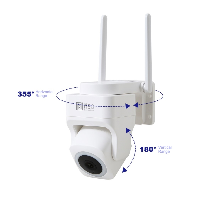 Immax NEO 07793L - Розумна вулична камера з датчиком CUBE 4MP 5V IP65 Wi-Fi Tuya