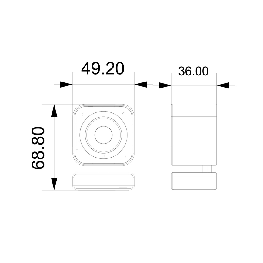 Immax NEO 07796L - Умная внутренняя камера с датчиком LITTLE CUBE 3MP 5V Wi-Fi Tuya