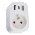 Immax NEO 07799L - Розумний подовжувач 16A/230V + 2×USB + 1×USB-C Wi-Fi Tuya
