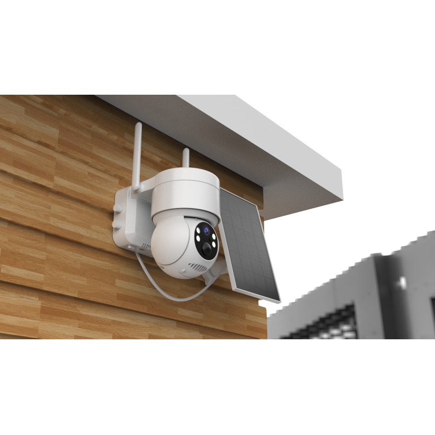 Immax NEO 07803L - Умная уличная солнечная камера с датчиком SENTRY, аккумулятор 6000 мАч, Wi-Fi, Tuya, степень защиты IP65