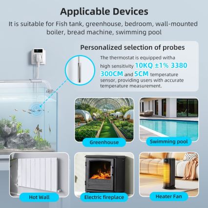 Immax NEO 07811L - Умная Wi‑Fi розетка с датчиком температуры, тип F, максимальная нагрузка 3680 Вт