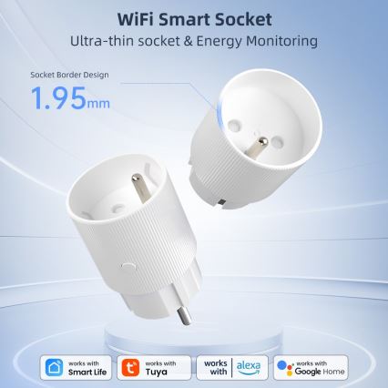 Immax NEO 07812L - Умная розетка E 3500W Tuya Wi-Fi