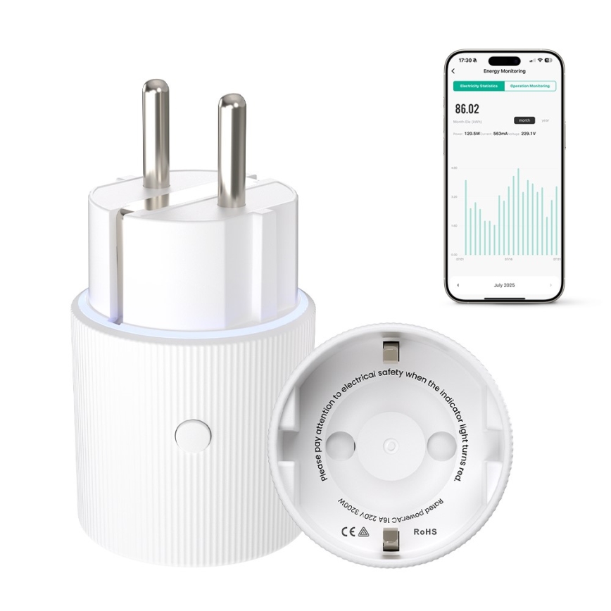 Immax NEO 07813L - Розумна розетка F 3500W Wi‑Fi