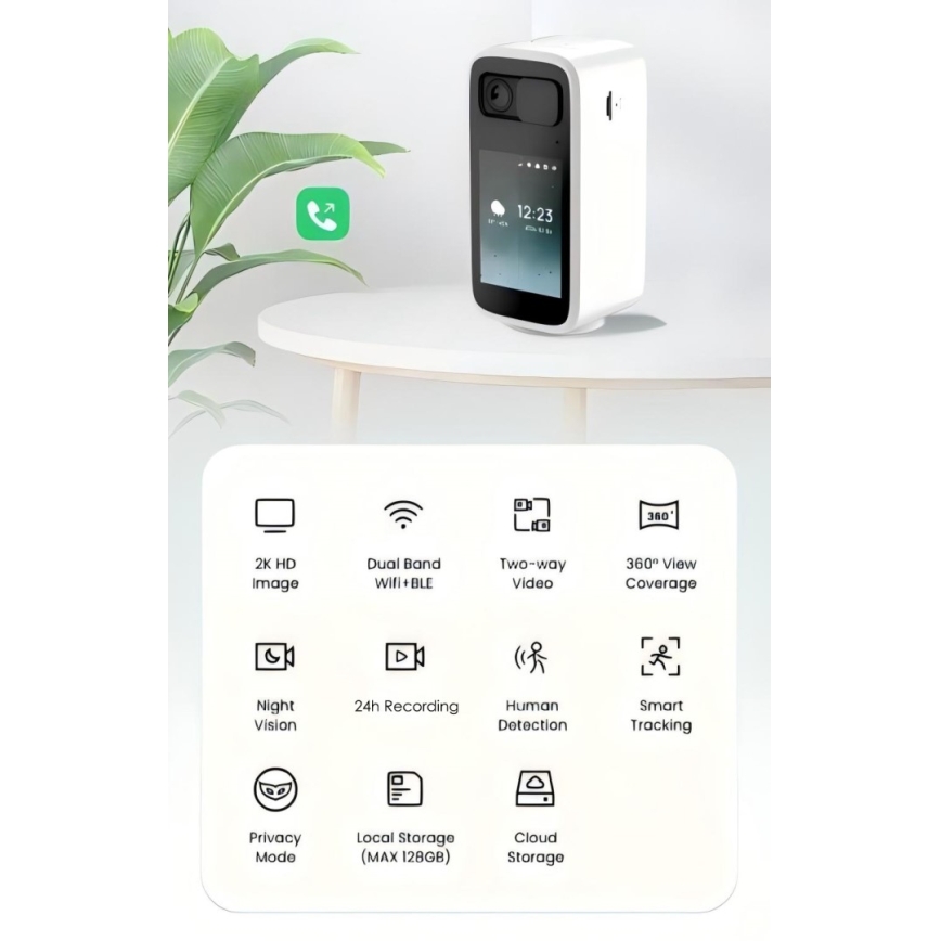 Immax NEO 07814L - Умная внутренняя камера с сенсором 4 МП, 5 В, Wi-Fi