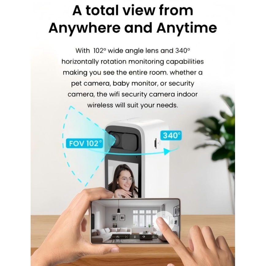 Immax NEO 07814L - Умная внутренняя камера с сенсором 4 МП, 5 В, Wi-Fi