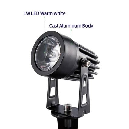 Immax NEO 07903L - Светодиодный RGB-светильник на солнечной батарее с регулированием яркости REFLECTORES 4xLED/1W/5,5V IP65 Tuya