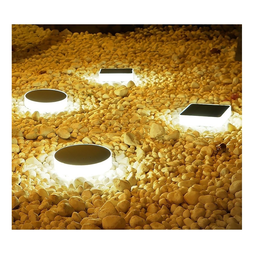 Immax NEO 07910L - Светодиодный RGB солнечный светильник с диммером и датчиком NEO LITE LED/1W/5V круглый IP54 Tuya 1300 мАч