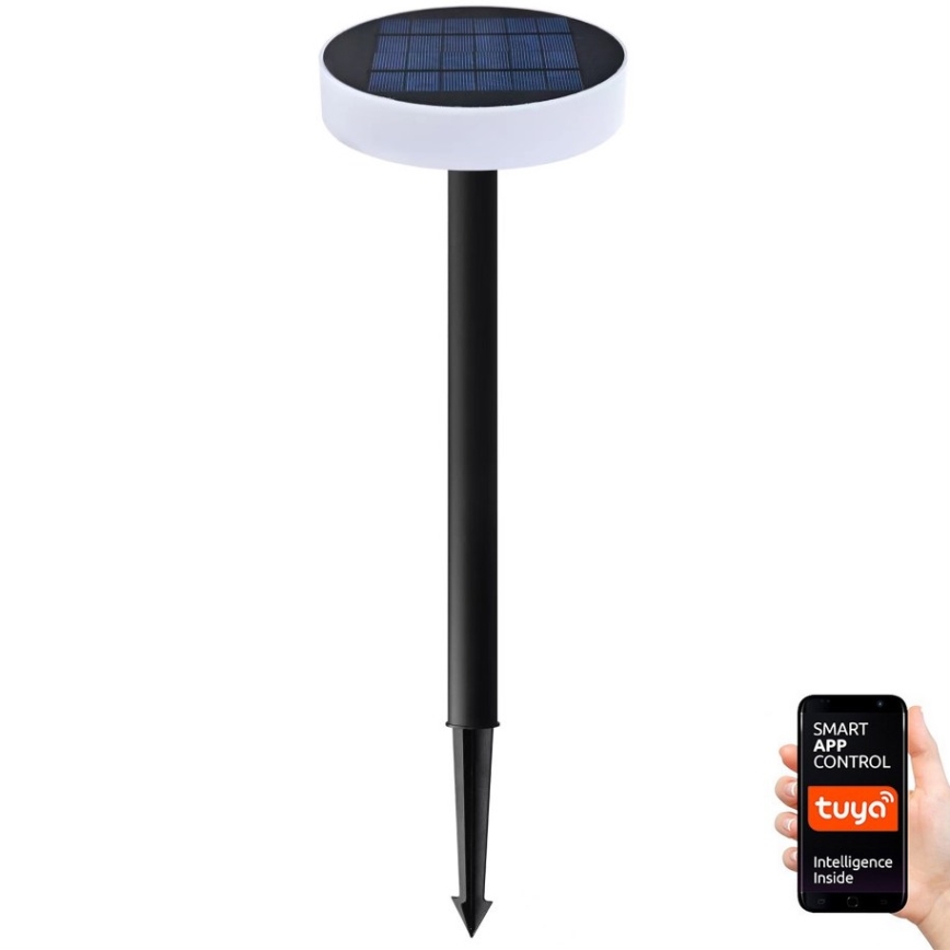Immax NEO 07910L - LED RGB Світильник на сонячній батареї з регулюванням яскравості та датчиком NEO LITE LED/1W/5V круглий IP54 Tuya 1300 mAh