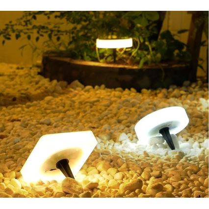Immax NEO 07910L - Светодиодный RGB-светильник на солнечной батарее с регулированием яркости и датчиком NEO LITE LED/1W/5V круглый IP54 Tuya 1300 mAh