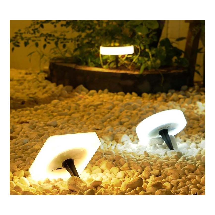Immax NEO 07911L - світлодіодний RGB сонячний світильник з димером та сенсором NEO LITE LED/1W/5V квадратний IP54 Tuya 1300 мАг