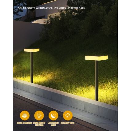 Immax NEO 07911L - світлодіодний RGB сонячний світильник з димером та сенсором NEO LITE LED/1W/5V квадратний IP54 Tuya 1300 мАг