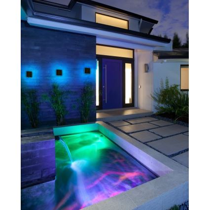 Immax NEO 07911L - Светодиодный RGB-светильник на солнечной батарее с регулированием яркости и датчиком NEO LITE LED/1W/5V угловой IP54 Tuya 1300 mAh