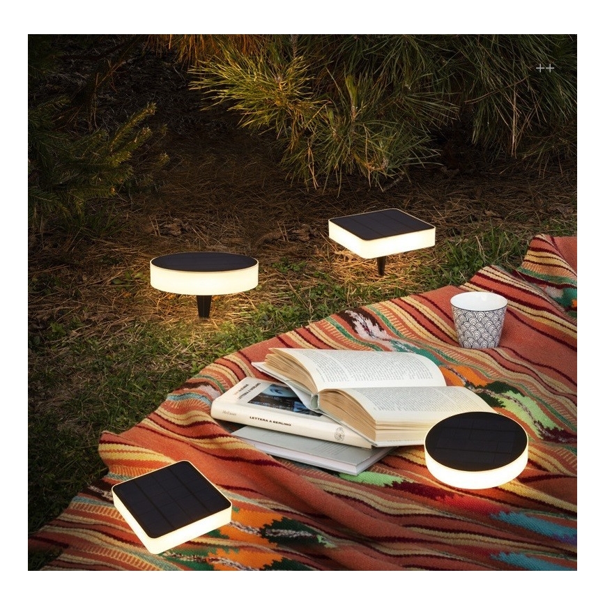 Immax NEO 07911L - Светодиодный RGB-светильник на солнечной батарее с регулированием яркости и датчиком NEO LITE LED/1W/5V угловой IP54 Tuya 1300 mAh