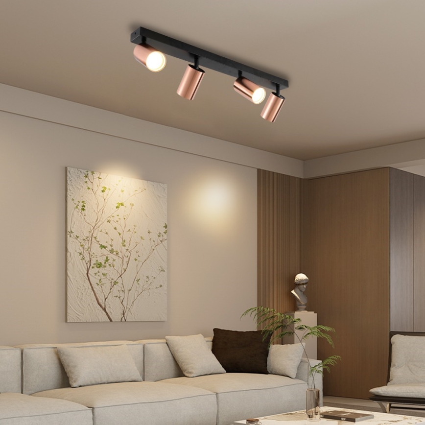 Immax NEO 08303L - точковий світильник PUNTO 4xGU10/9W/230V рожеве золото