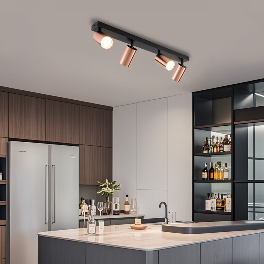 Immax NEO 08303L - точковий світильник PUNTO 4xGU10/9W/230V рожеве золото