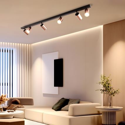 Immax NEO 08305L - точковий світильник PUNTO 6xGU10/9W/230V рожеве золото