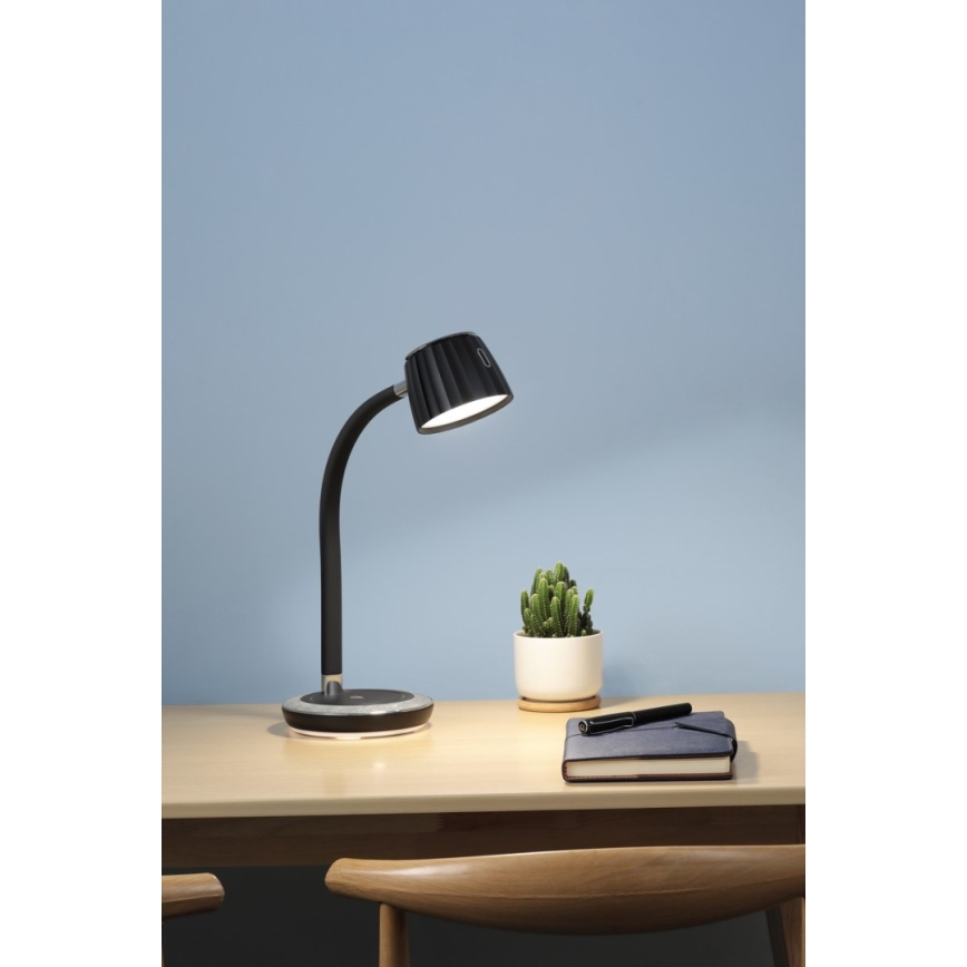Immax NEO 08996L - Настільна LED лампа з регулюванням яскравості та бездротовою зарядкою PERLA LED/1,5W + LED/6W/230V 3800-4300K