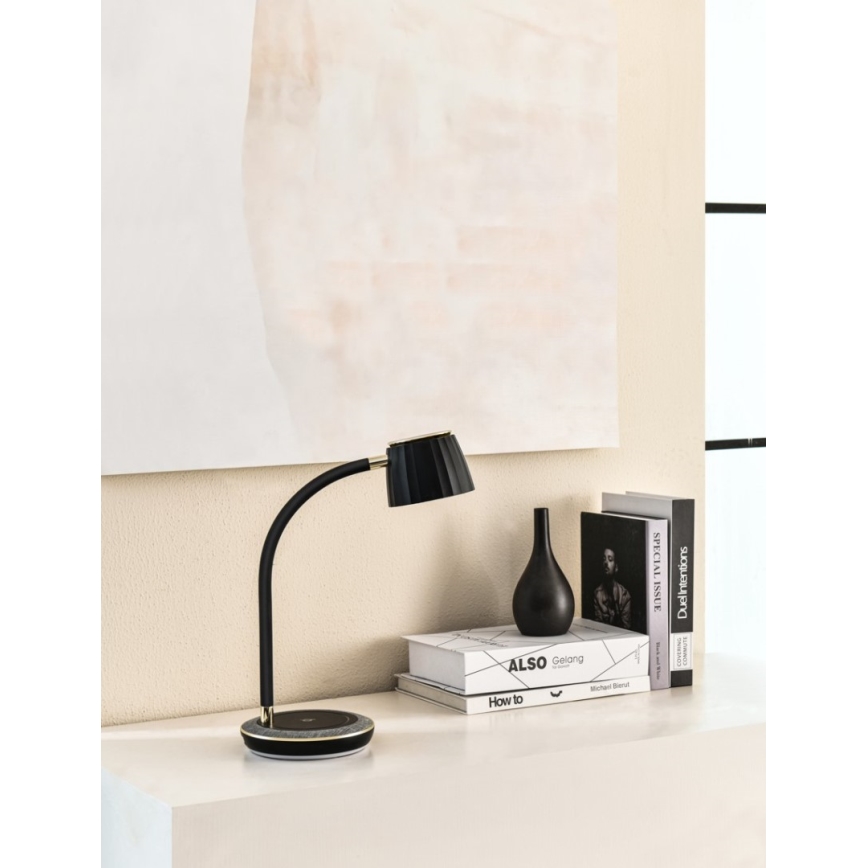 Immax NEO 08996L - Настільна LED лампа з регулюванням яскравості та бездротовою зарядкою PERLA LED/1,5W + LED/6W/230V 3800-4300K