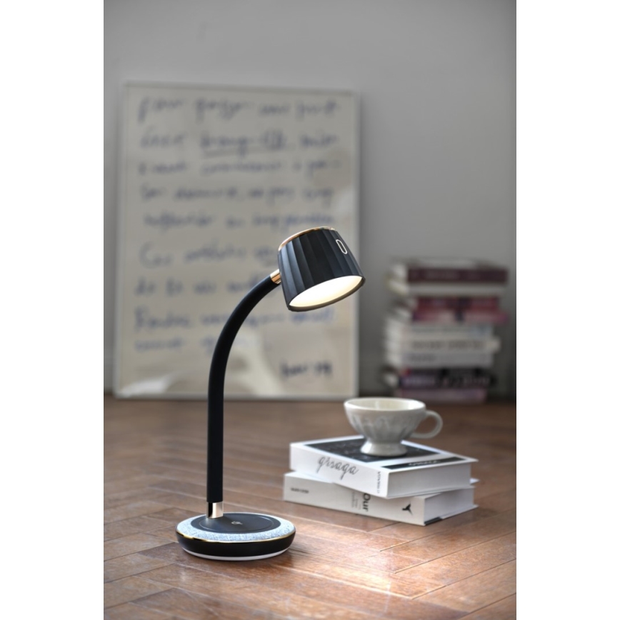 Immax NEO 08996L - Настільна LED лампа з регулюванням яскравості та бездротовою зарядкою PERLA LED/1,5W + LED/6W/230V 3800-4300K