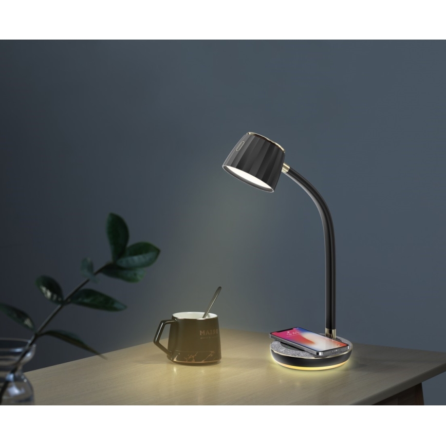 Immax NEO 08996L - Настільна LED лампа з регулюванням яскравості та бездротовою зарядкою PERLA LED/1,5W + LED/6W/230V 3800-4300K