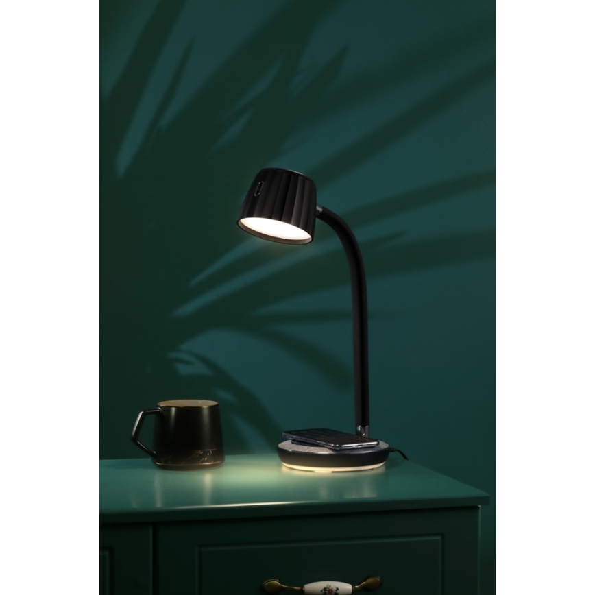 Immax NEO 08996L - Настільна LED лампа з регулюванням яскравості та бездротовою зарядкою PERLA LED/1,5W + LED/6W/230V 3800-4300K