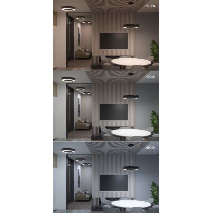Immax NEO 7133 - LED SMART Стельовий світильник з регулюванням яскравості ЦЕЧКО LED/52W/230V + пульт дистанційного керування 60 см Tuya ZigBee