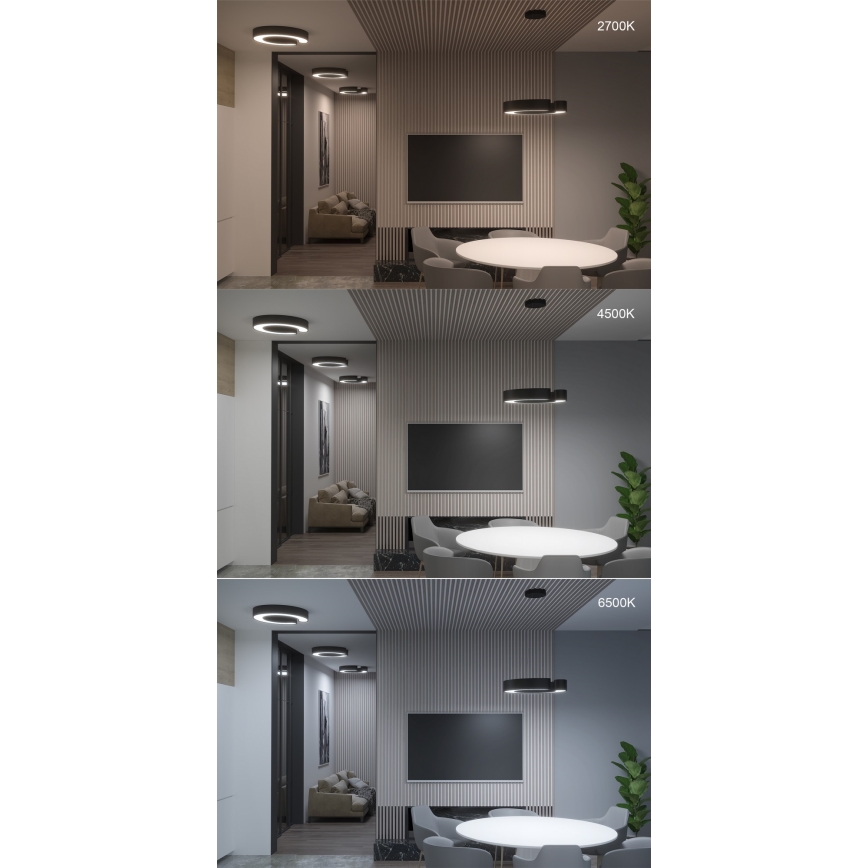 Immax NEO 7134 - Светодиодная умная подвесная люстра с регулированием яркости CÉČKO LED/43W/230V + дистанционное управление 60 см Tuya ZigBee