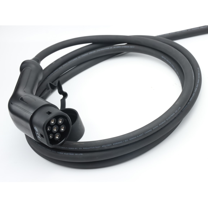 Immax - портативная зарядная станция для электромобилей EV, AC Type 2, 16 A/380 V, 11 кВт + вилка 230 V, кабель 5 м, Wi-Fi Tuya