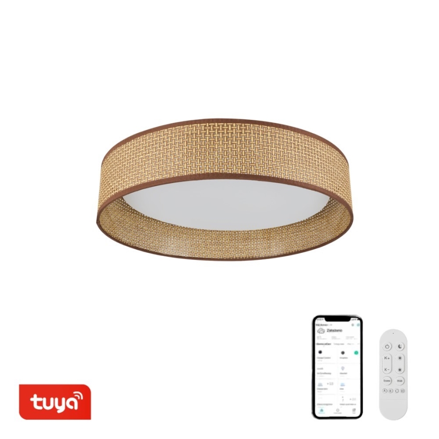 Immax NEO 07288L - LED+CCT димований стельовий світильник LONA LED/36W/230V 3000-6000K Wi-Fi Tuya діаметр 45,5 см + пульт дистанційного керування