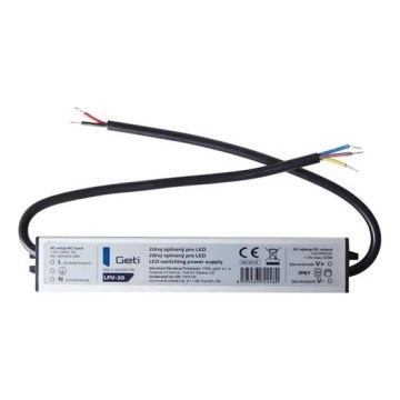 Імпульсний блок живлення для світлодіодних стрічок 20W/12V IP67