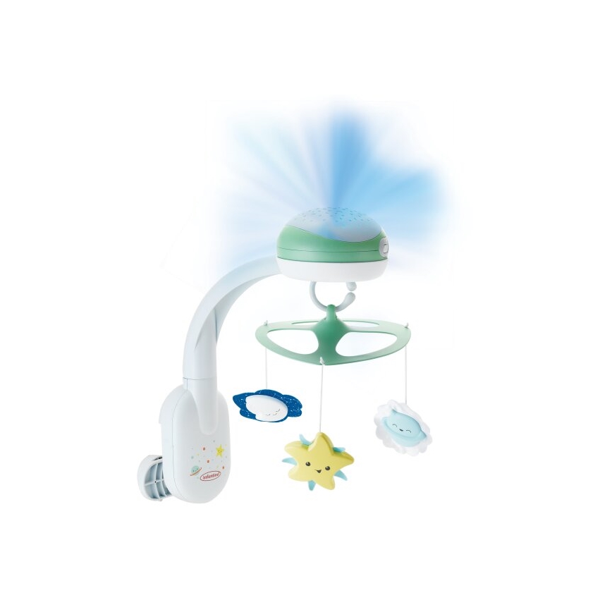 Infantino - Карусель-мобіль для ліжечка з мелодією 3в1 3xAA зелений