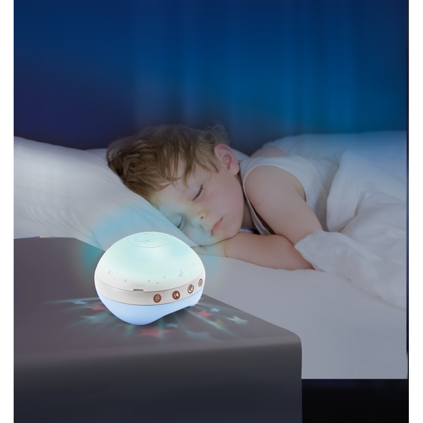 Infantino - Карусель над ліжечко з мелодією 3в1 3xAAA синя