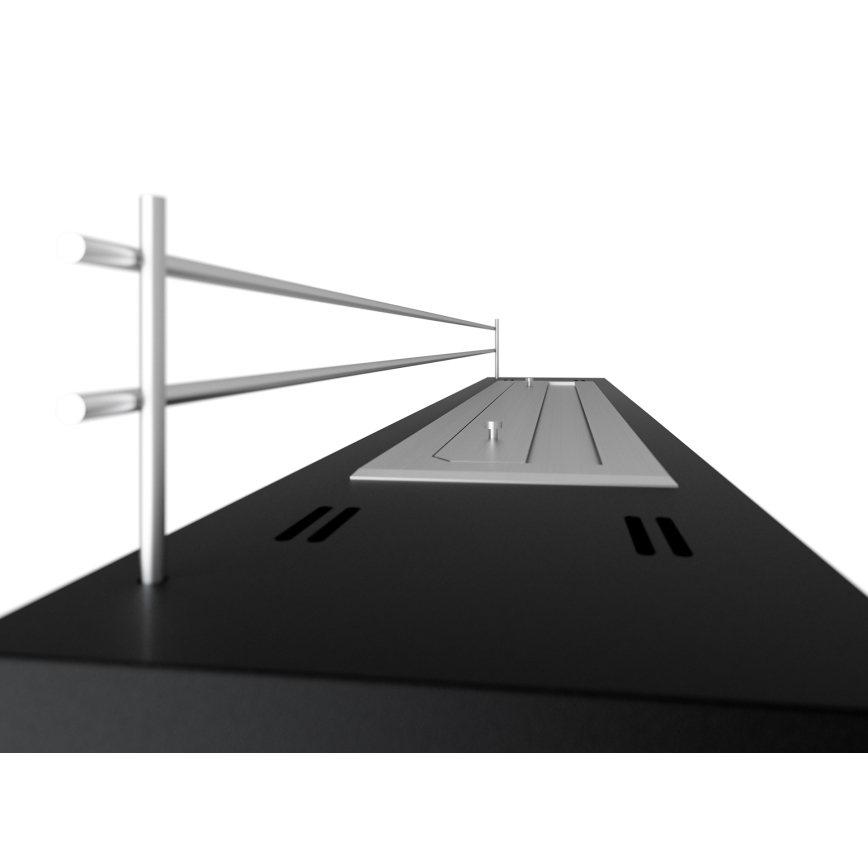 InFire - Биокамин 8x120 см 3kW черный