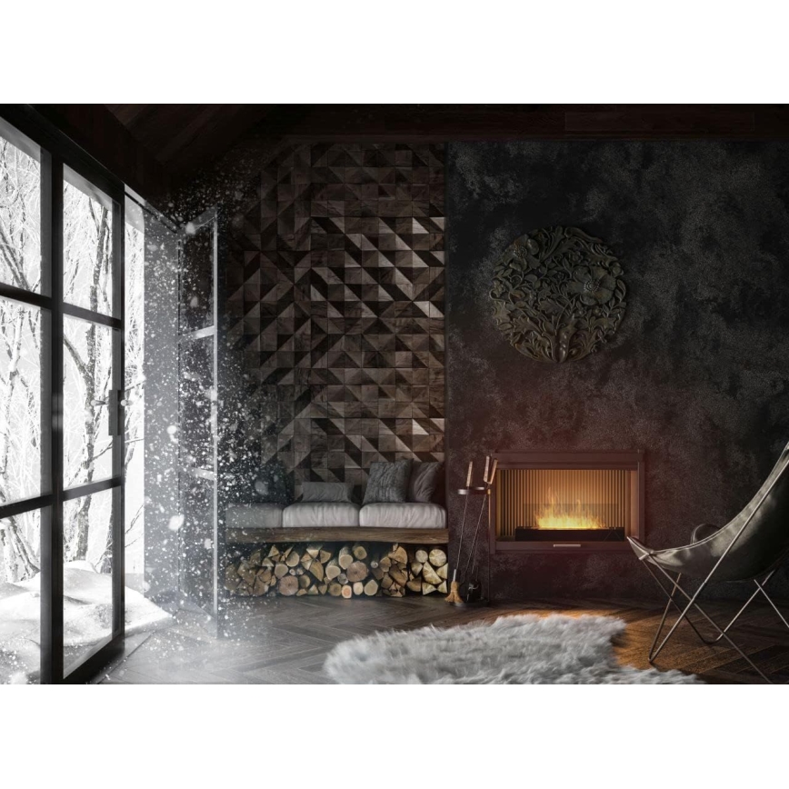 InFire - Биокамин 8x60 см 3kW черный