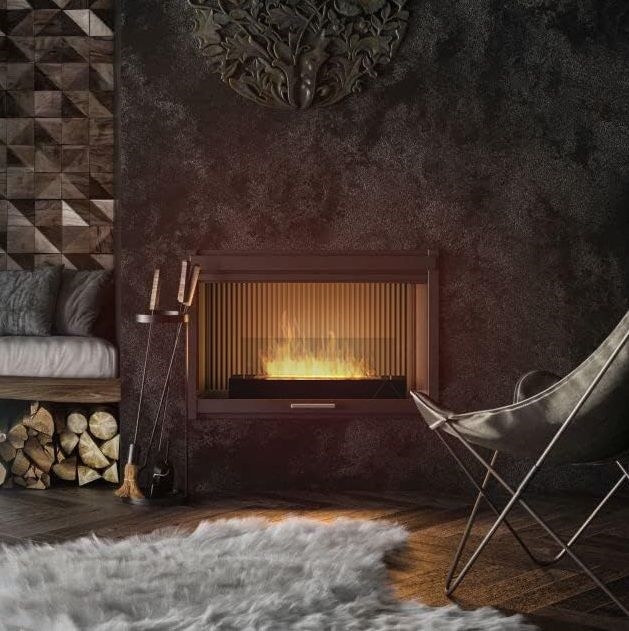 InFire - Біокамін 8x60 см 3кВт чорний