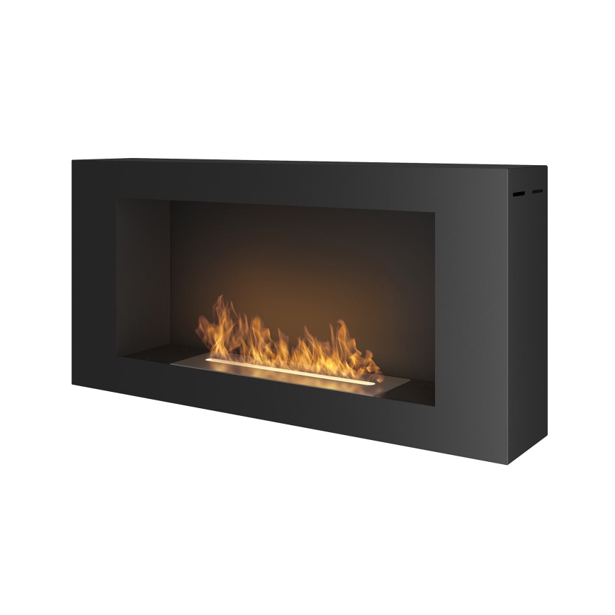 InFire - Настенный биокамин 44x91 см 3kW черный