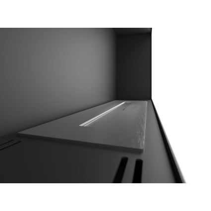 InFire - Настенный биокамин 44x91 см 3kW черный