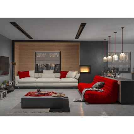 InFire - Угловой биокамин 45x60 см 3kW черный