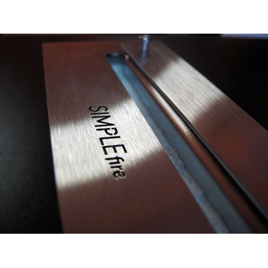 InFire - Угловой биокамин 45x60 см 3kW черный