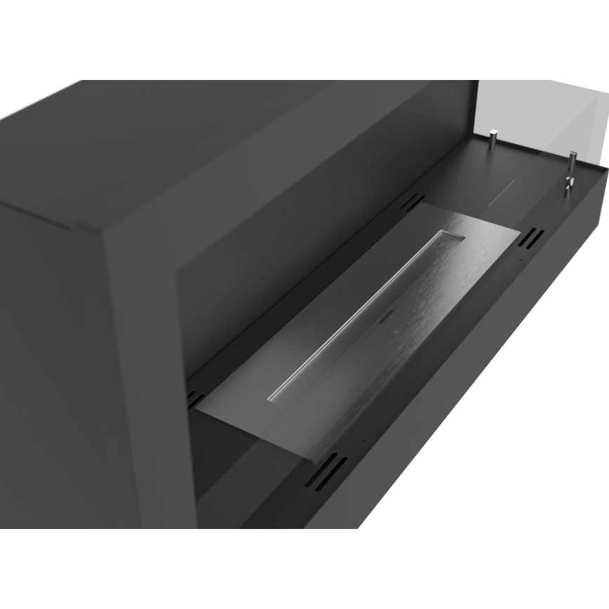 InFire - Угловой биокамин 45x90 см 3kW черный