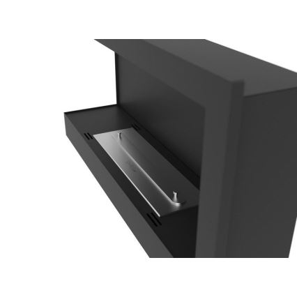 InFire - Угловой биокамин 45x90 см 3kW черный