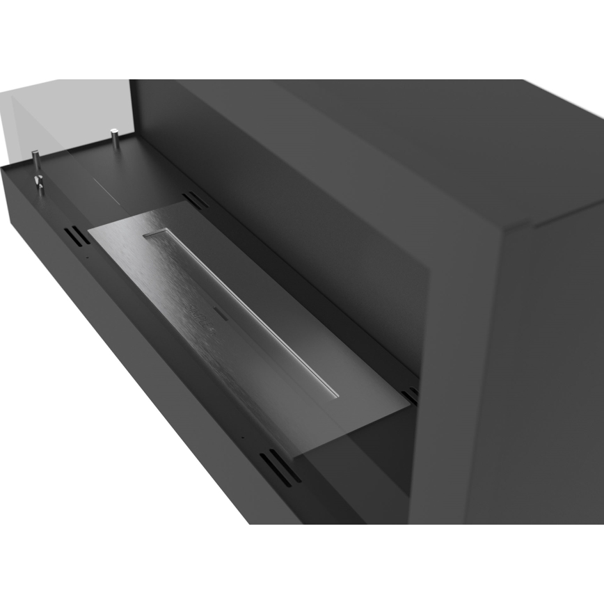 InFire - Угловой биокамин 45x90 см 3kW черный