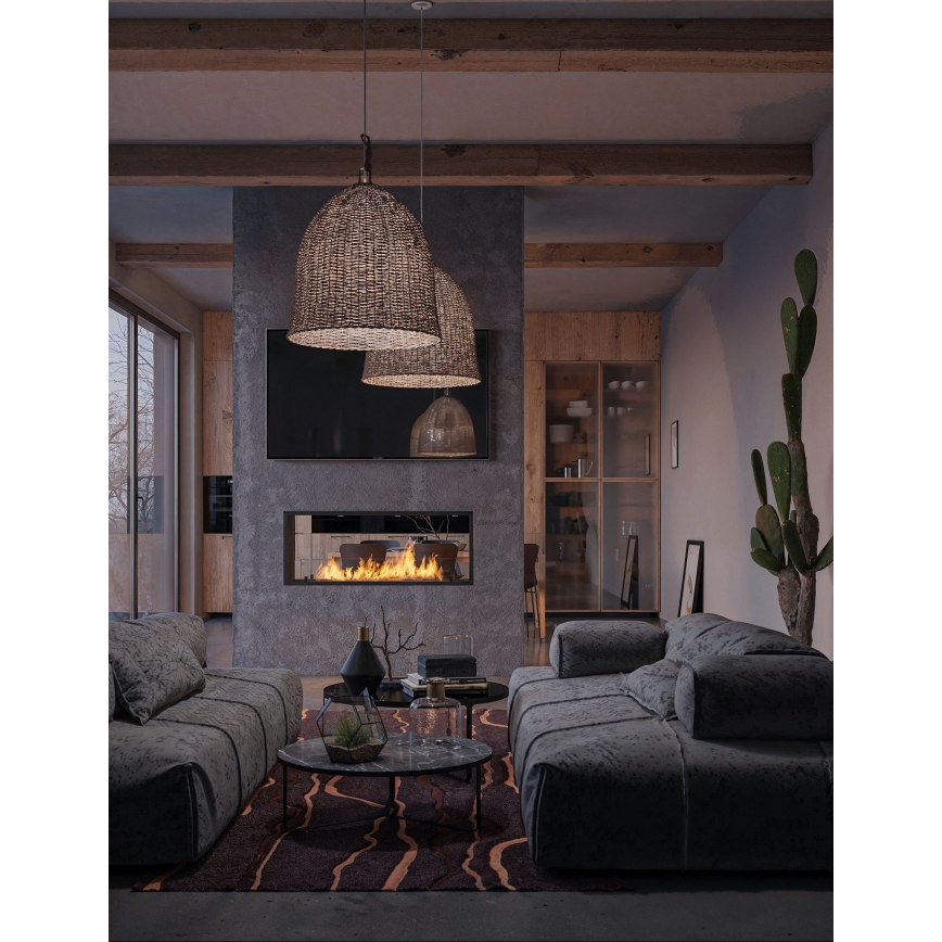 InFire - Вбудований Біокамін 48,5x123,5 см 6kW чорний