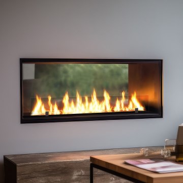 InFire - Вбудований Біокамін 48,5x123,5 см 6kW чорний