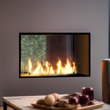 InFire - Вбудований Біокамін 48,5x83,5 см 3,5kW чорний