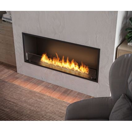 InFire - Вбудований Біокамін 49,4x124,4 см 6kW чорний